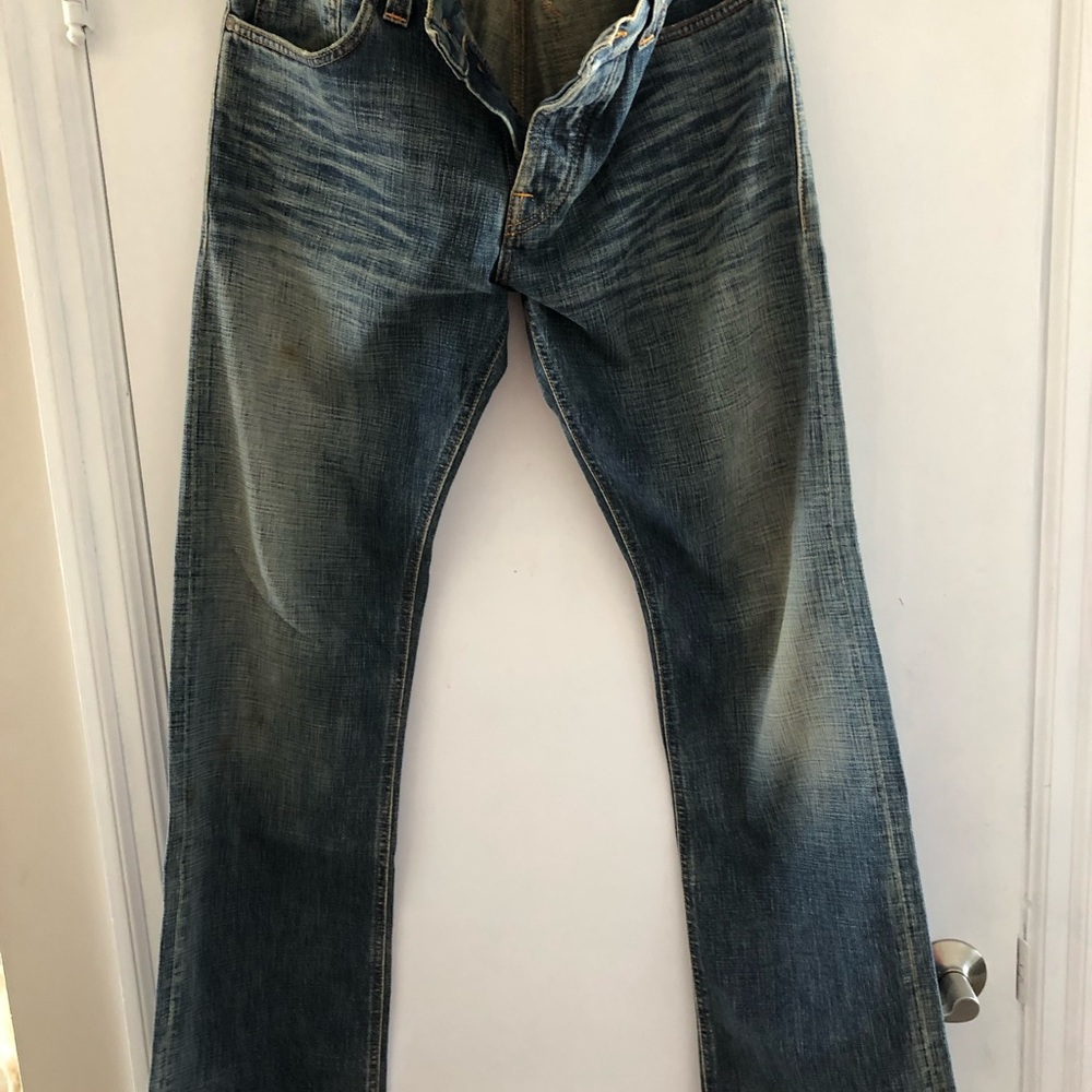 NudieJeans Mens Button Fly  Jeans 34x34
